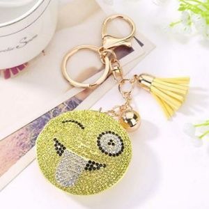 Emoji bag charm keychain